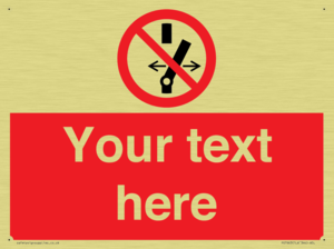 Custom prohibition Do not alter the state of the switch